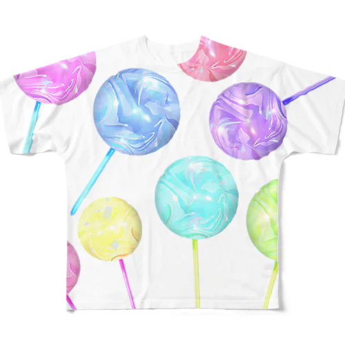 きらきらキャンディー All-Over Print T-Shirt