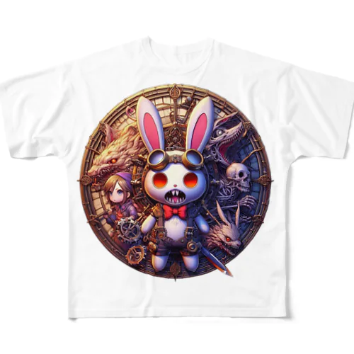 サイコラビット冒険者風 All-Over Print T-Shirt