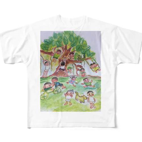 NATUKASII🌿FUUKEI All-Over Print T-Shirt