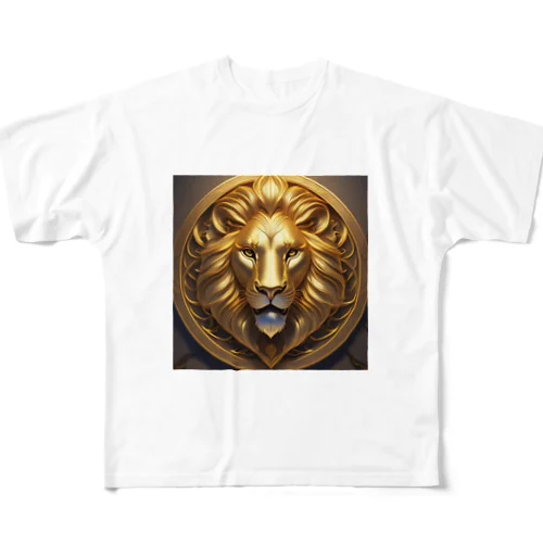 金獅子の紋章・プライド All-Over Print T-Shirt