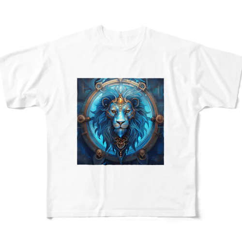 青獅子の紋章・プライド　未来への勇気 フルグラフィックTシャツ