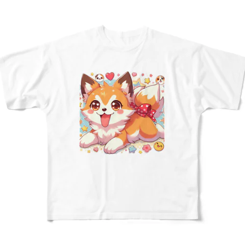 可愛いワンチャン🐕 フルグラフィックTシャツ