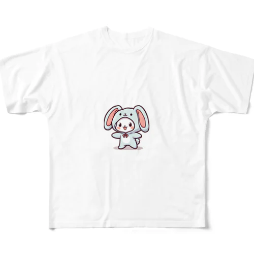 ウサギマスコット All-Over Print T-Shirt