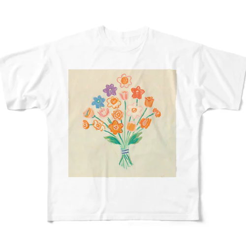 お絵描き花束 All-Over Print T-Shirt