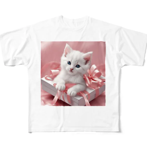 姫ねこ フルグラフィックTシャツ