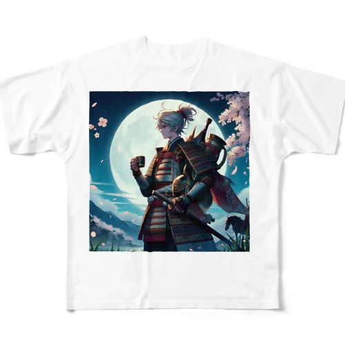 Young samurai フルグラフィックTシャツ