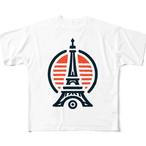 PARIS2024 All-Over Print T-Shirt