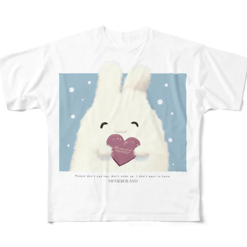 R.I.Pふわもちの友人『愛-sax-』 フルグラフィックTシャツ