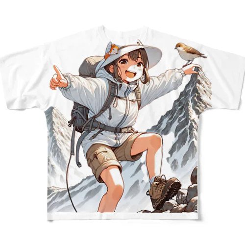 山ガール 07 フルグラフィックTシャツ