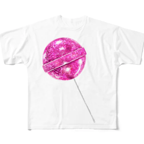 Pink Candy フルグラフィックTシャツ