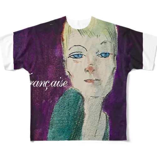 Française　Ⅱ All-Over Print T-Shirt