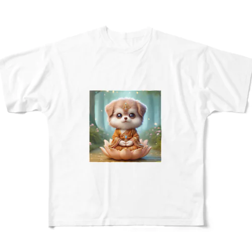 犬菩薩くん フルグラフィックTシャツ