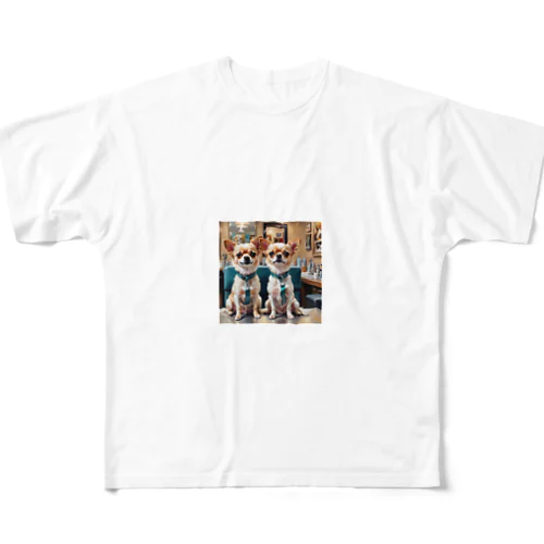 おめかしチワワ All-Over Print T-Shirt