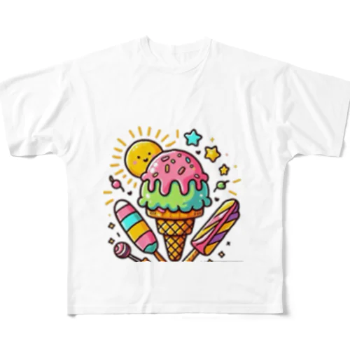 アイス　No.2 All-Over Print T-Shirt