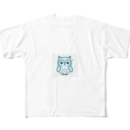可愛いフクロウのキャラクターグッズです All-Over Print T-Shirt