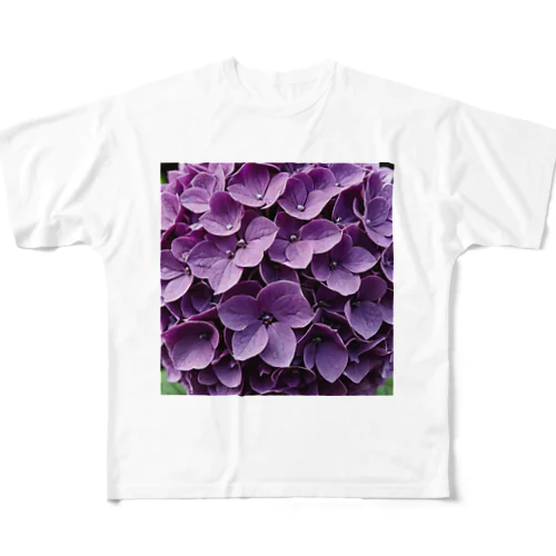 魅惑の紫陽花 フルグラフィックTシャツ