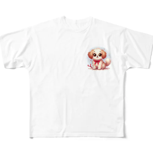 癒しのわんちゃんグッズ All-Over Print T-Shirt