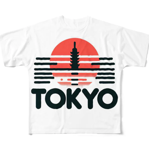 東京 フルグラフィックTシャツ