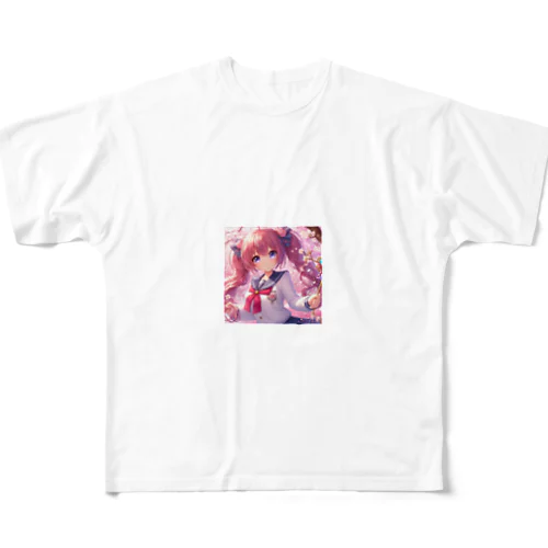 かわいい女の子のキャラクターグッズ All-Over Print T-Shirt