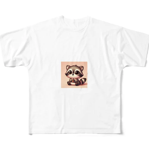 デフォルメアライグマグッズ All-Over Print T-Shirt