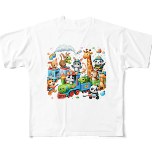 あにまる消防隊 All-Over Print T-Shirt