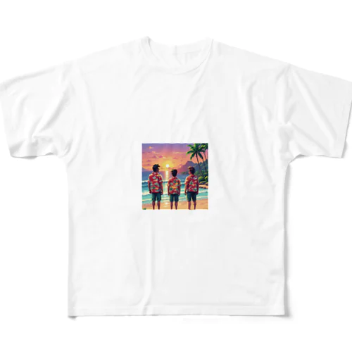 アロハな男たち All-Over Print T-Shirt