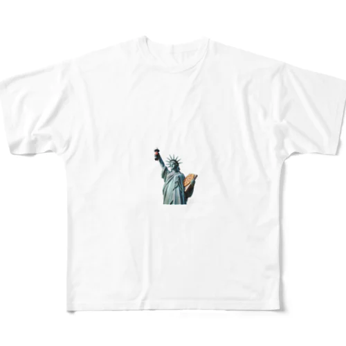 自由 All-Over Print T-Shirt