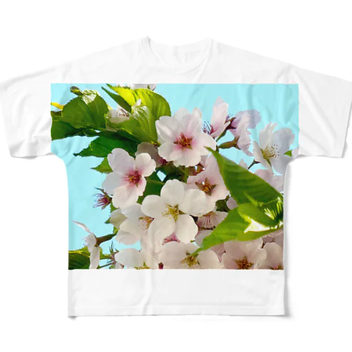 桜 フルグラフィックTシャツ