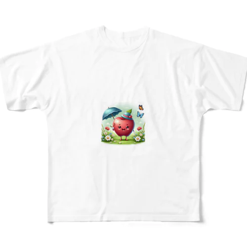 果物妖精～リンゴの妖精さん～ All-Over Print T-Shirt