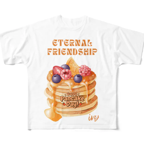 パンケーキ食べたい！ All-Over Print T-Shirt