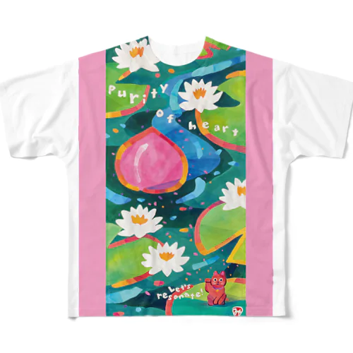 Purity of heart フルグラフィックTシャツ