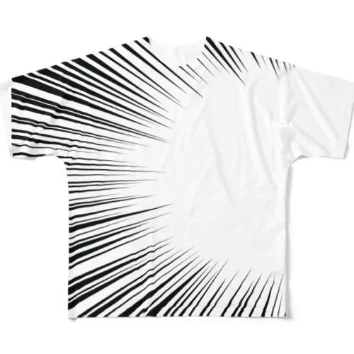 注目　左 All-Over Print T-Shirt