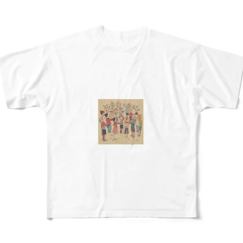 人と分かち合う喜びが人生を豊かにする All-Over Print T-Shirt