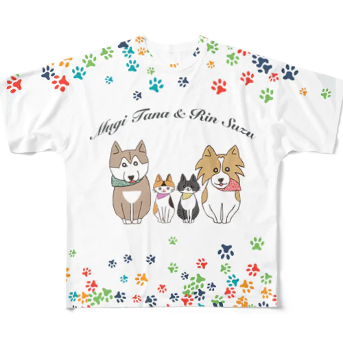 むぎタナとりんすずTシャツ All-Over Print T-Shirt