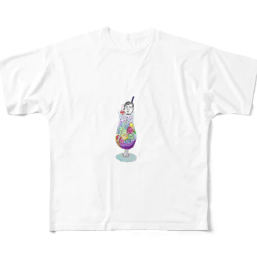 ひげもみあげソワレ. All-Over Print T-Shirt