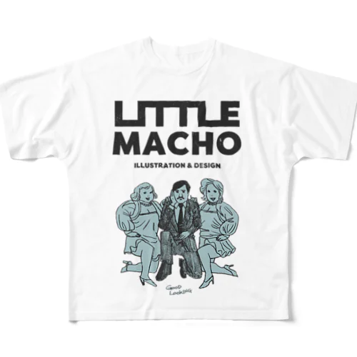 -LITTLE MACHO- ナイスガイ All-Over Print T-Shirt