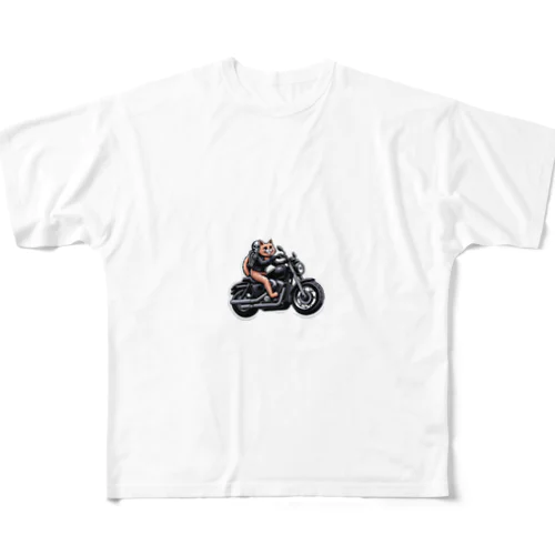 ネコライダー フルグラフィックTシャツ