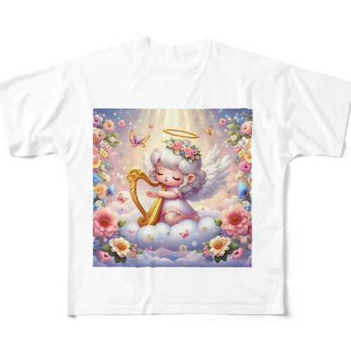 天使の癒し時間 All-Over Print T-Shirt