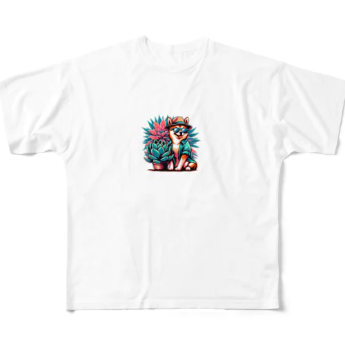 ゴクウちゃんとアガベ フルグラフィックTシャツ