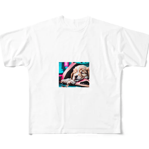 ワンだふる All-Over Print T-Shirt