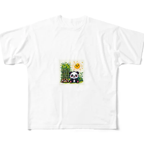 ドット絵の可愛いパンダグッズ All-Over Print T-Shirt