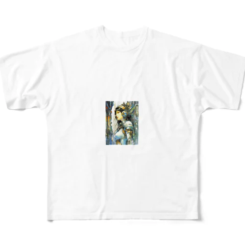 近未来のロボ美女 All-Over Print T-Shirt