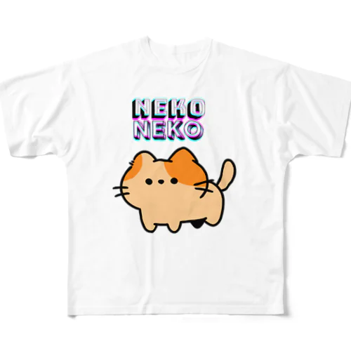 ねこねこちゃん All-Over Print T-Shirt