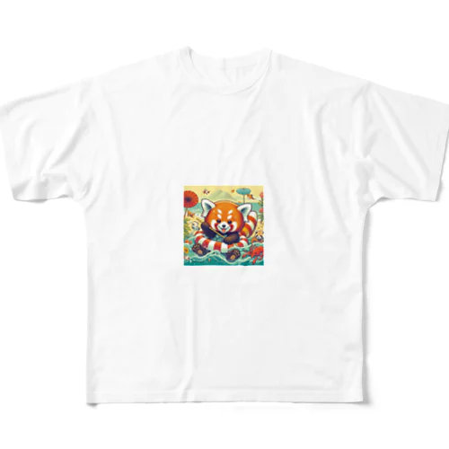 ちょっとやんちゃなレッサーパンダです All-Over Print T-Shirt