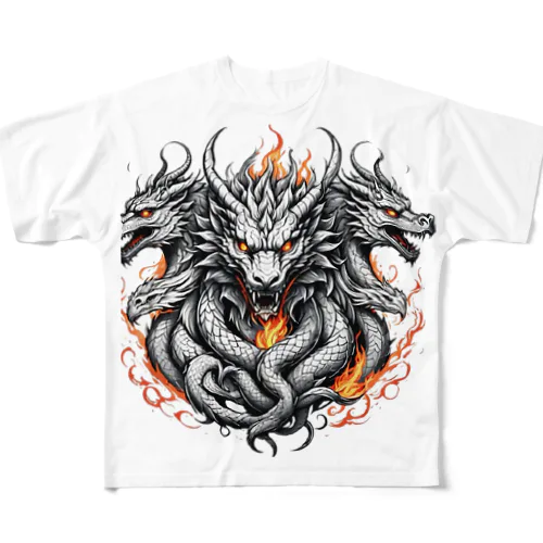 ドラゴンヘッド All-Over Print T-Shirt