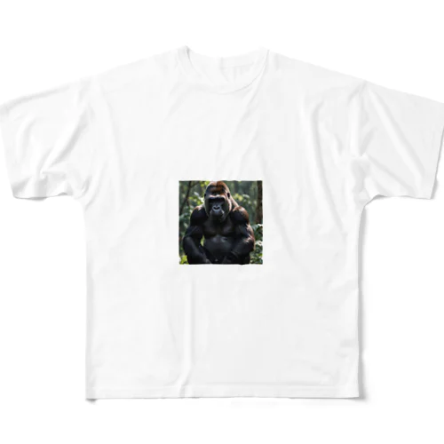 不運なゴリラ All-Over Print T-Shirt