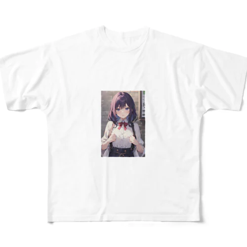 黒髪キャラグッツ All-Over Print T-Shirt