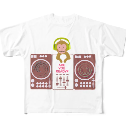 DJ TypeA フルグラフィックTシャツ