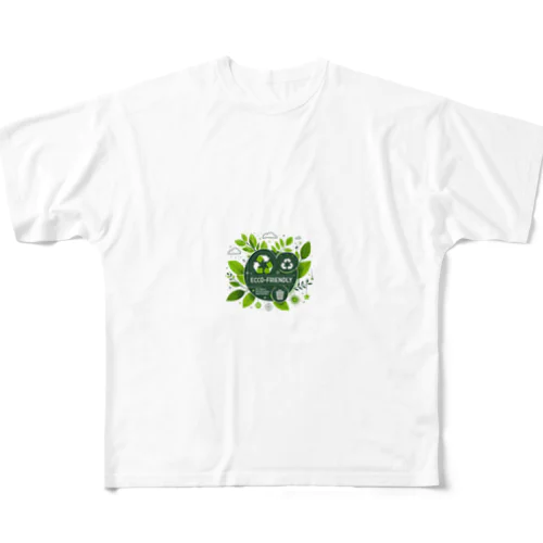 エコ・サステナブルなデザイングッズ All-Over Print T-Shirt