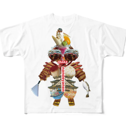 大阪なんでやねん土偶Tシャツ All-Over Print T-Shirt